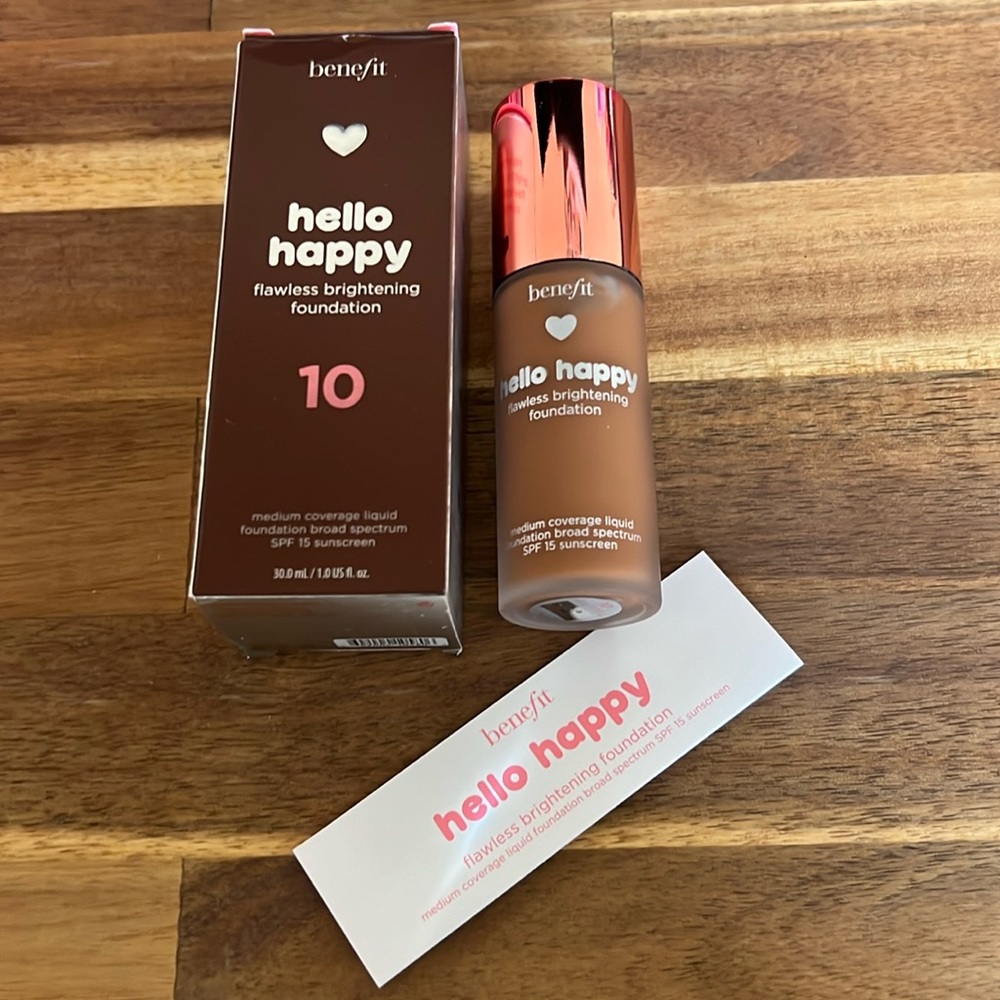 Benefit hello happy flawless brightening foundation 10